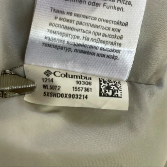 Columbia Women's Sportswear Co Quilted Jacket with Fur Trim Hood XL White - Picture 12 of 16